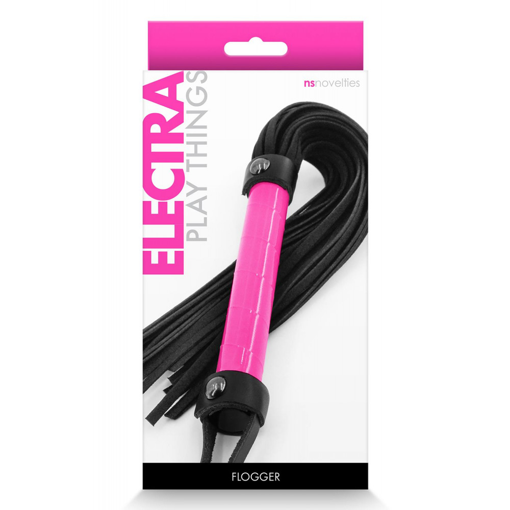 БДСМ игрушки - Флоггер NS Novelties ELECTRA FLOGGER PINK 1