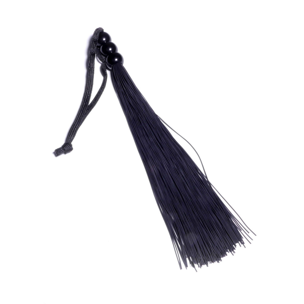 Электростимуляторы - Силиконовый флогер ( длина 26 см ) Fetish Boss Series - Silicone Whip Black 10