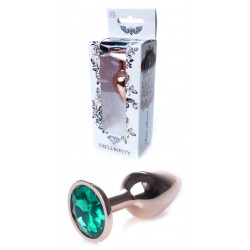 Анальная пробка Boss Series - Jewellery Red Gold PLUG Green S, BS6400115