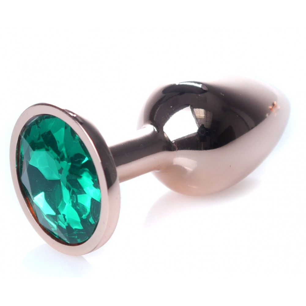 Анальные игрушки - Анальная пробка Boss Series - Jewellery Red Gold PLUG Green S, BS6400115 6