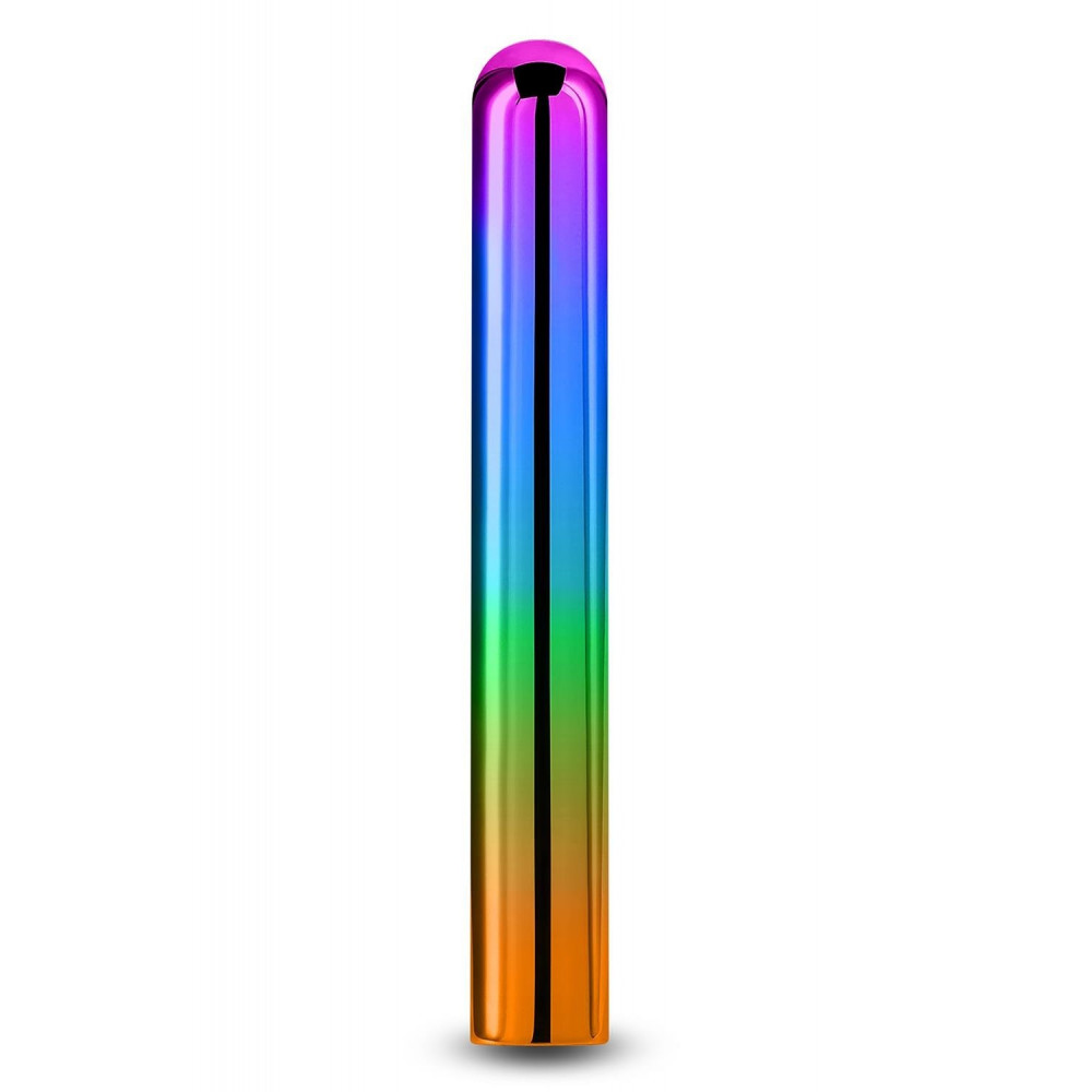 Секс игрушки - Элегантный хромированный вибратор NS Novelties Chroma Rainbow радужный, Large