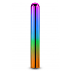 Элегантный хромированный вибратор NS Novelties Chroma Rainbow радужный, Large