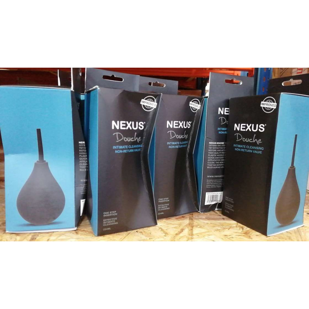 Анальные игрушки - Спринцовка Nexus Anal Douche Black, объем 225мл (мятая упаковка) 1