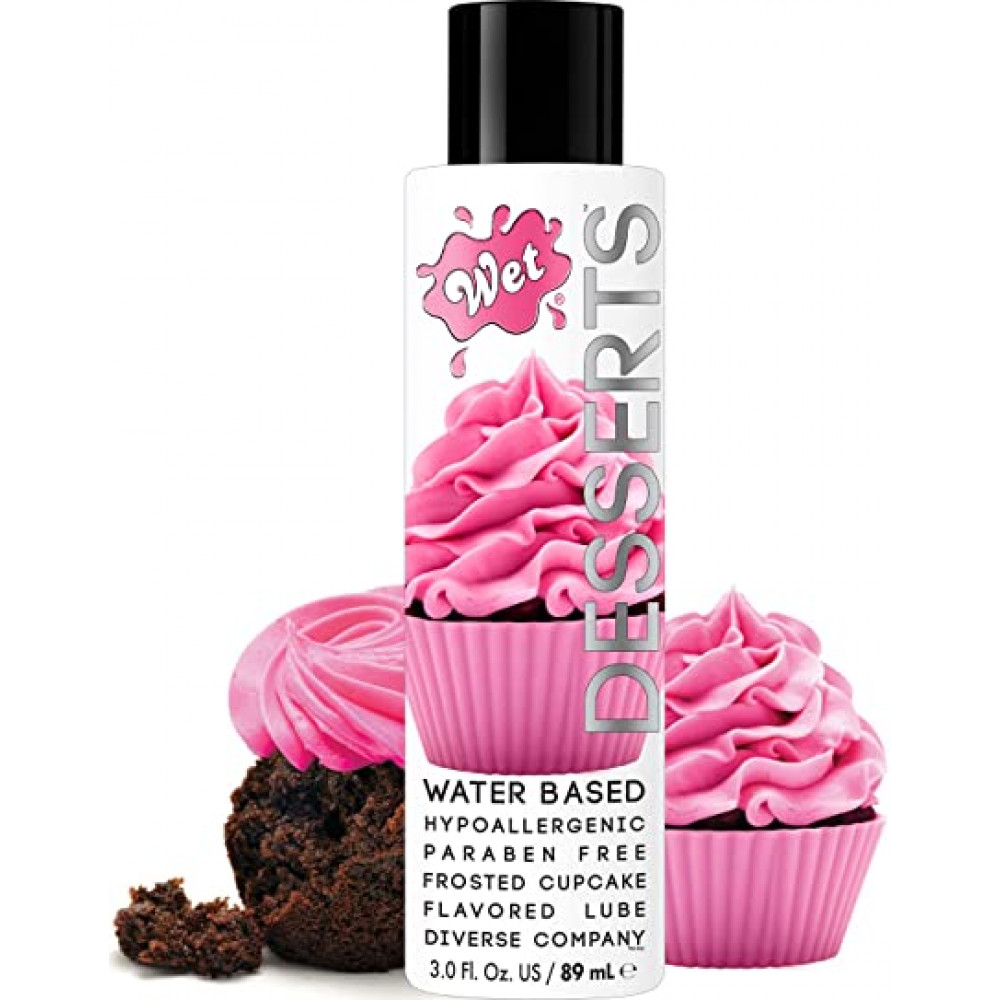 Оральные смазки - Съедобный лубрикант WET Desserts Frosted Cupcake (капкейк), 30мл 1