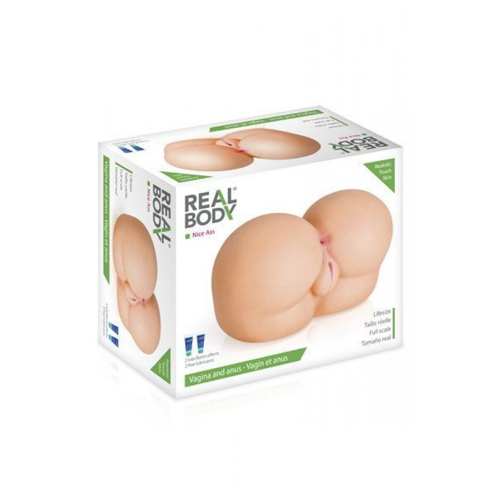Мастурбаторы анал - Мастурбатор-попка Real Body — Nice Ass, два входа: вагина и попка 2