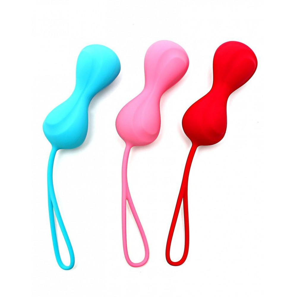 Вагинальные шарики - Вагинальные шарики Satisfyer Power Balls (3 пары), диаметр 3,4см, масса 60-76-92г, с шариком внутри 3