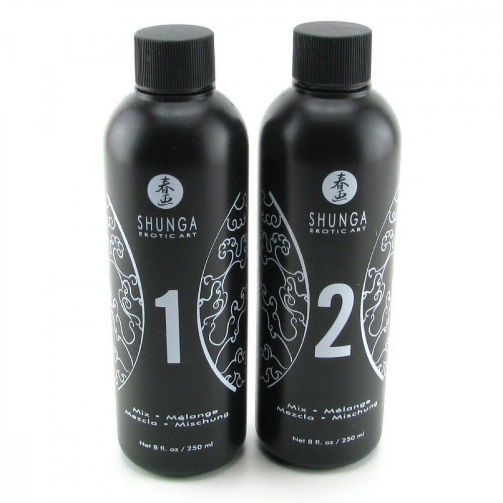 Массажные масла и свечи - Гель для NURU массажа Shunga Oriental Body-to-Body – Sparkling Strawberry Wine плюс простыня 5