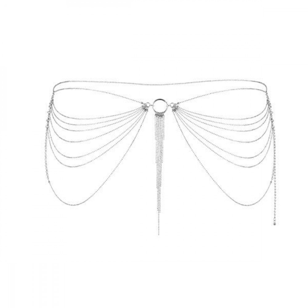 Интимные украшения - Цепочка трусики или лиф Bijoux Indiscrets Magnifique Waist Chain - silver, украшение на тело