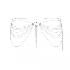 Цепочка трусики или лиф Bijoux Indiscrets Magnifique Waist Chain - silver, украшение на тело