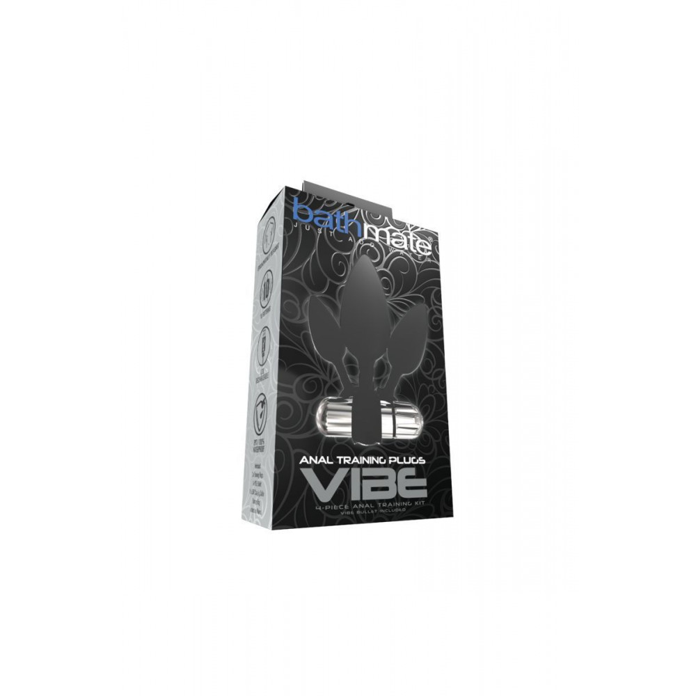 Наборы анальных пробок - Набор анальных вибропробок Bathmate Anal Training Plugs VIBE, диаметр 2,5см - 3,1см - 3,8см 1