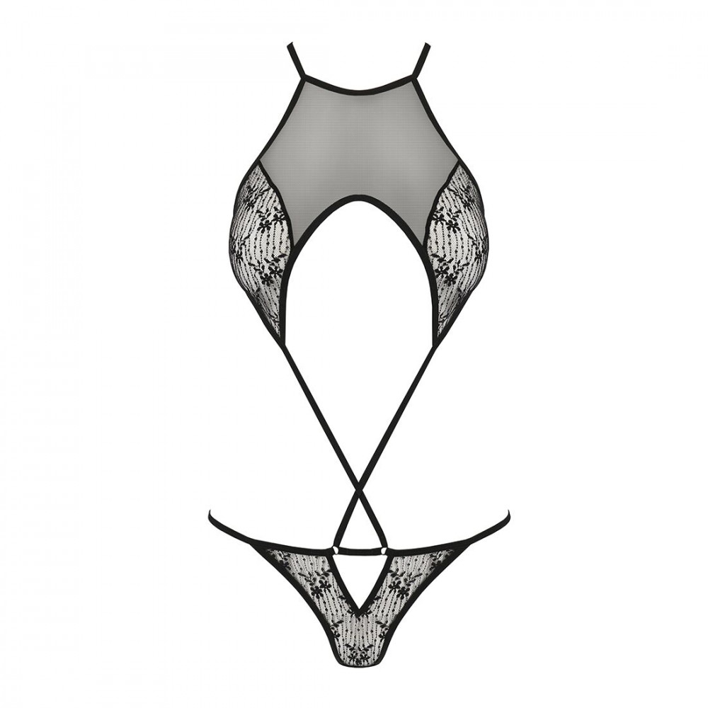 Эротическое боди - Ажурное боди AZALIA BODY black L/XL Passion 3