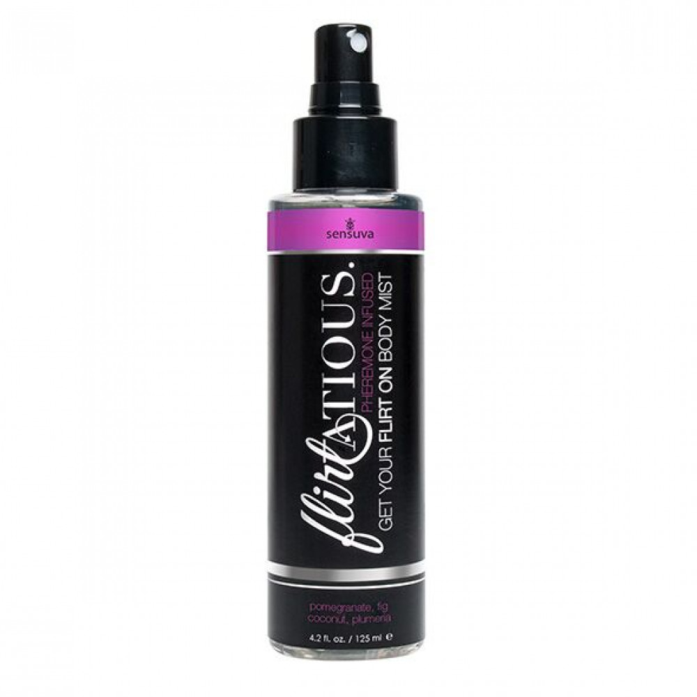 Интимная косметика - Спрей-мист для тела с феромонами Sensuva Flirtatious Pomegranate, Fig, Coconut & Plumeria (125 мл)