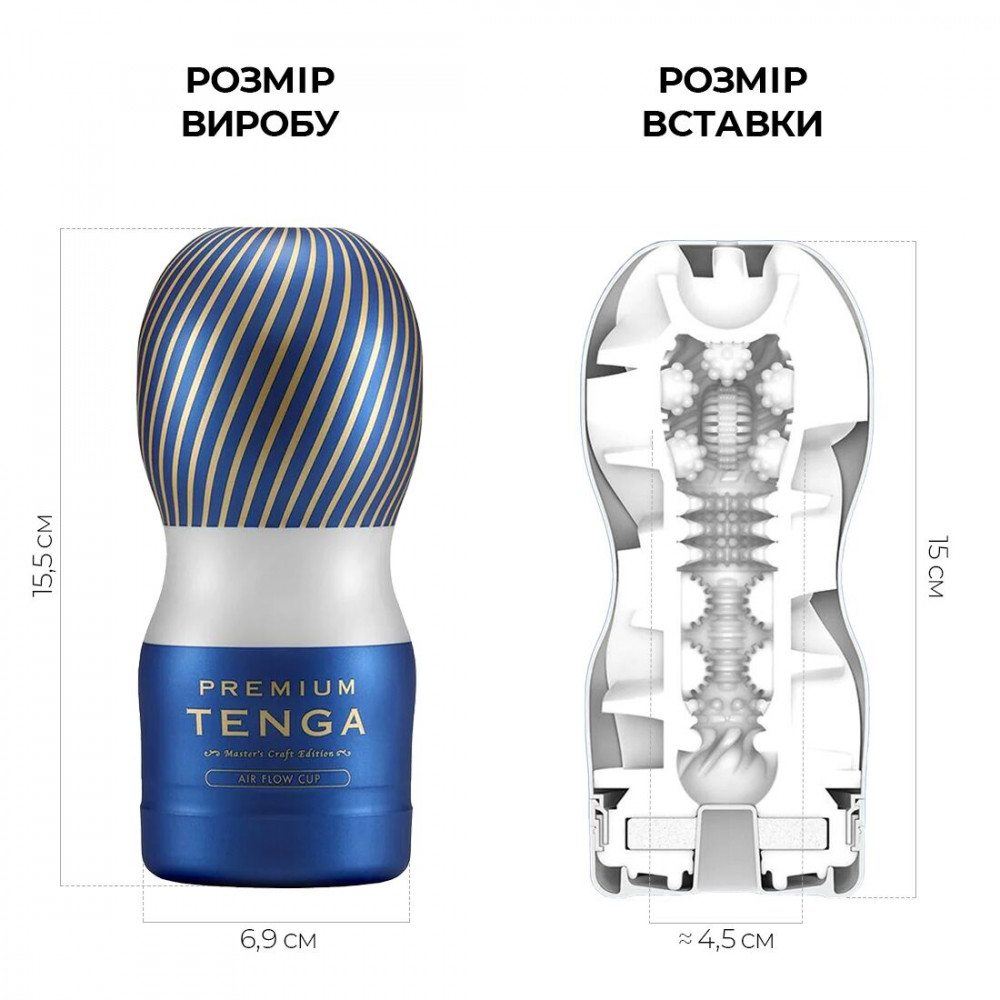 Другие мастурбаторы - Мастурбатор Tenga Premium Air Flow Cup, 24 воздушные камеры внутри 7