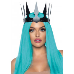 Корона злой королевы Leg Avenue Faux leather spiked crown, искусственная кожа, заклепки