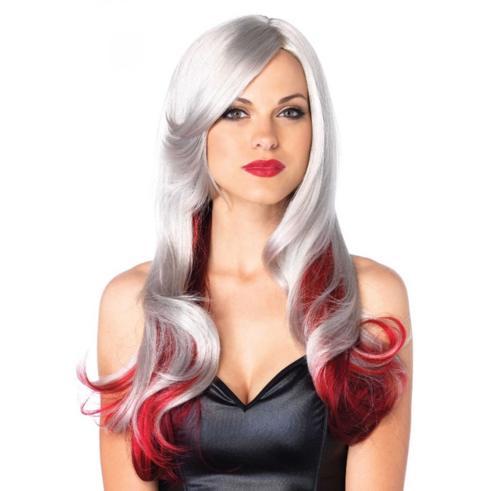Аксессуары для эротического образа - Leg Avenue Allure Multi Color Wig Grey/Red