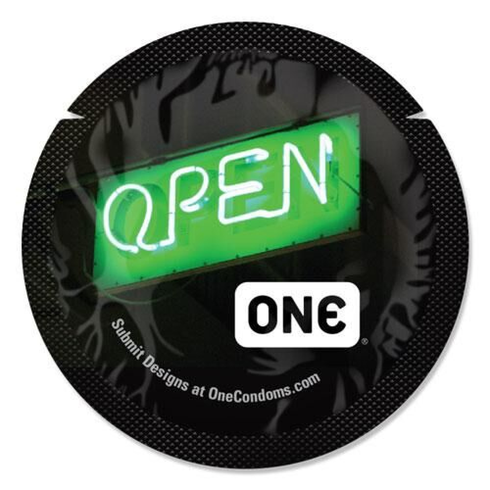 Презервативы - Презерватив ONE Glowing Pleasures 1 шт 4