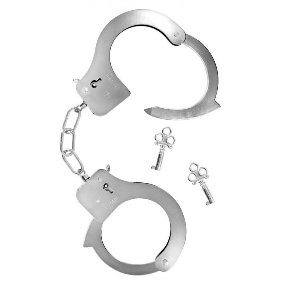 Наручники, веревки, бондажы, поножи - Наручники Fetish Tentation Adjustable metal wrist cuffs 1