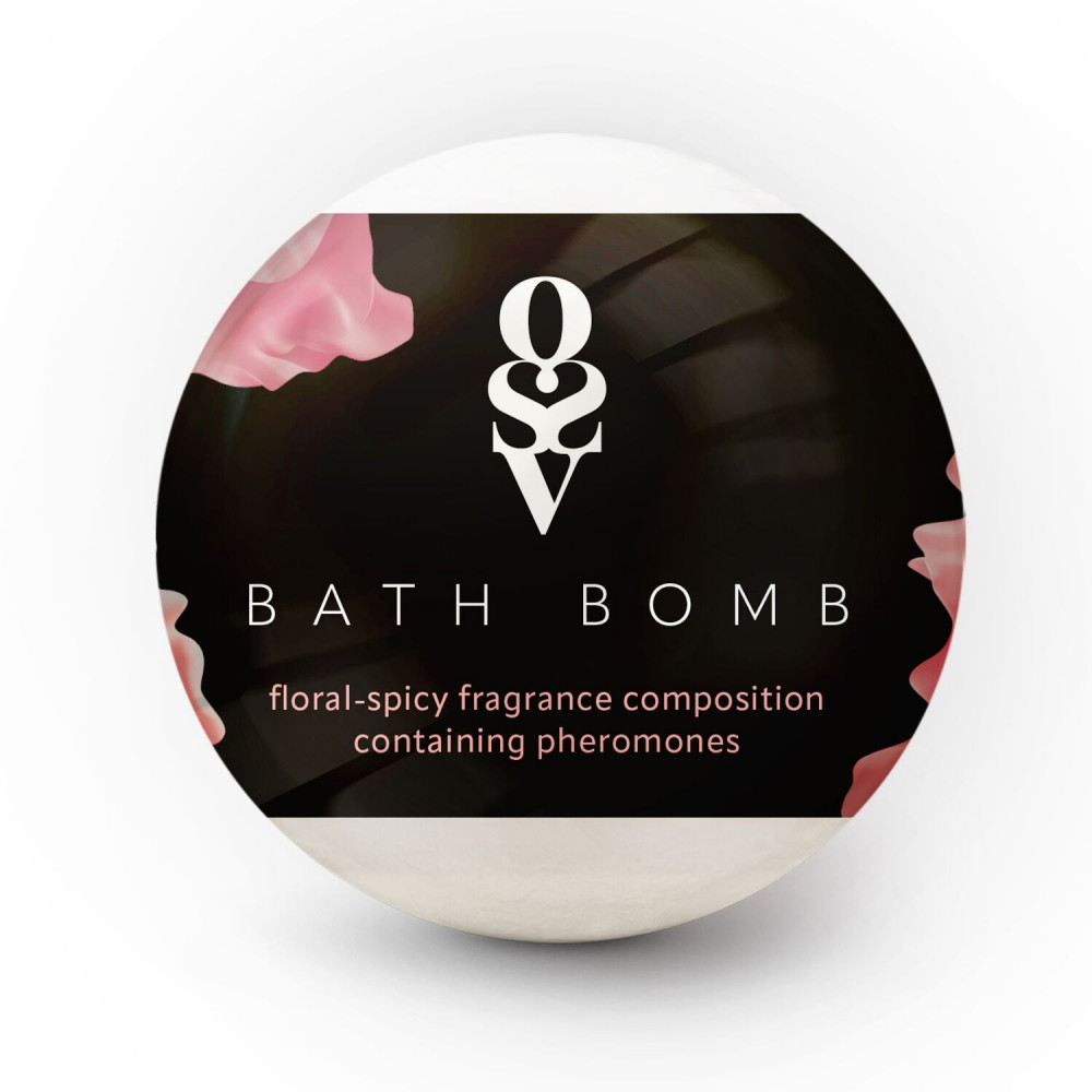 Романтическая атмосфера - Бомбочка для ванны с феромонами Obsessive Bath bomb Floral - Spicy (100 г)