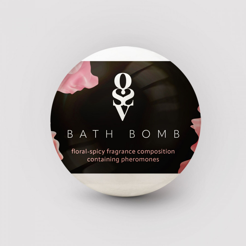 Романтическая атмосфера - Бомбочка для ванны с феромонами Obsessive Bath bomb Floral - Spicy (100 г) 1