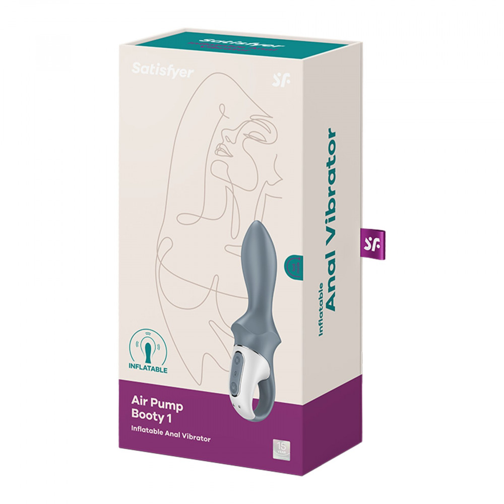  - Анальный вибратор Satisfyer Air Pump Booty 1, надувается 5