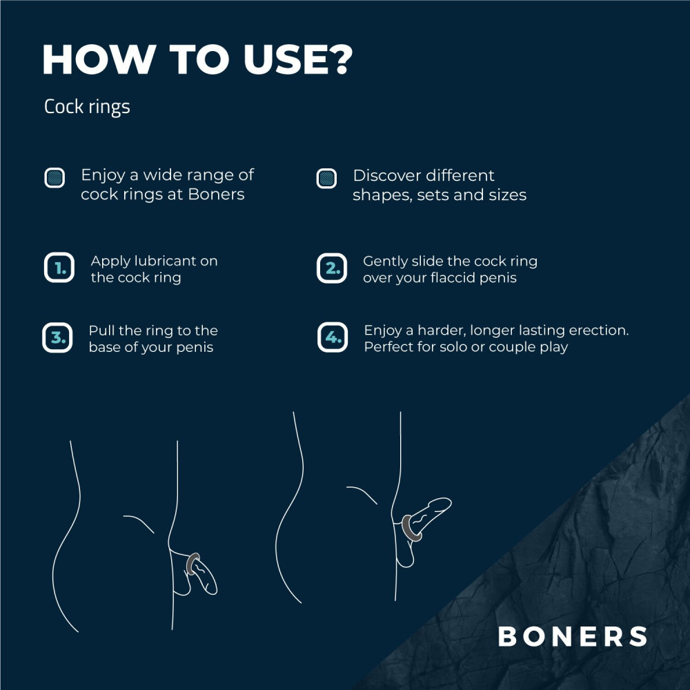 Эрекционное кольцо - Эрекционное кольцо Boners Ergo Cockring 7