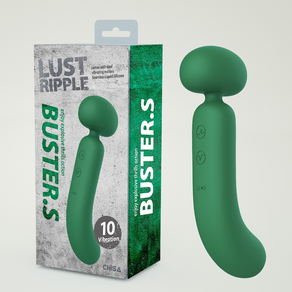 Секс игрушки - Вибратор-микрофон со стимуляцией точки G Chisa Lust Ripple Buster.S, зеленый