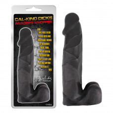 Фаллоиммитатор из киберкожи Chisa Cal-king Dicks Invader's Whopper гигантский, черный