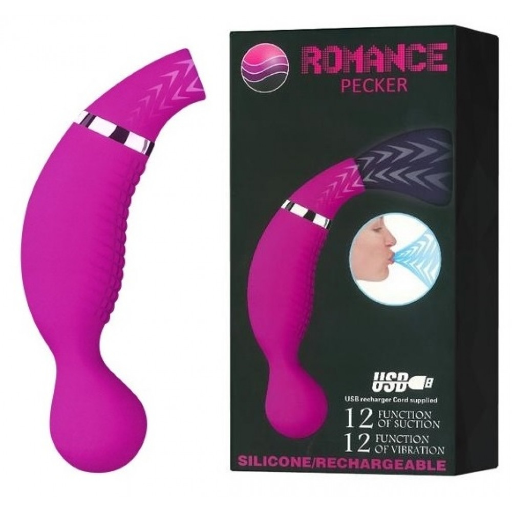 Вибратор - Вибростимулятор с вакуумной стимуляцией ROMANCE - Pecker, MC22