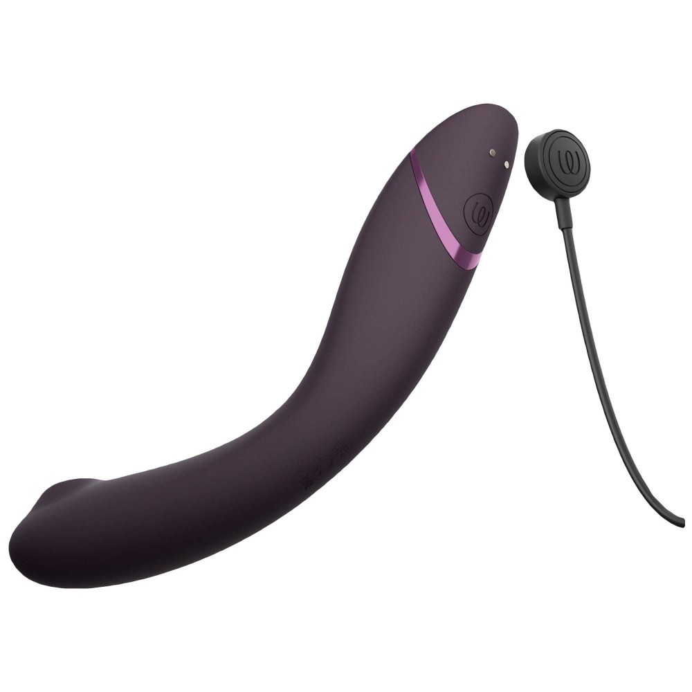 Вибраторы вакуумные - Вибратор для точки G c вакуумной стимуляцией Womanizer OG Aubergine 12