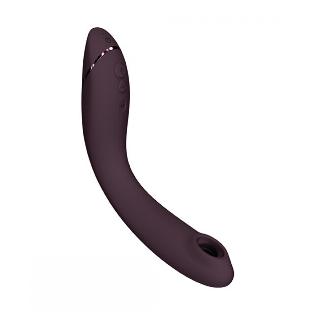Вибраторы вакуумные - Вибратор для точки G c вакуумной стимуляцией Womanizer OG Aubergine 7