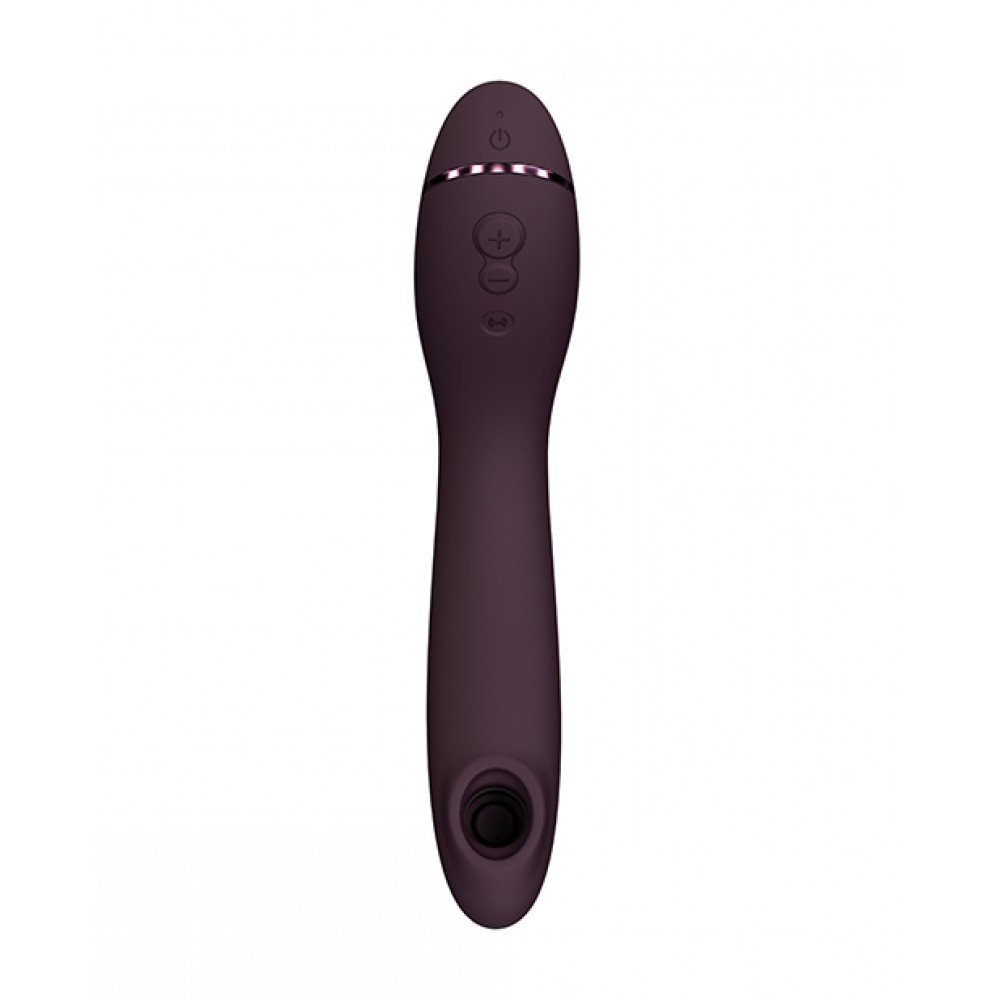 Вибраторы вакуумные - Вибратор для точки G c вакуумной стимуляцией Womanizer OG Aubergine 8