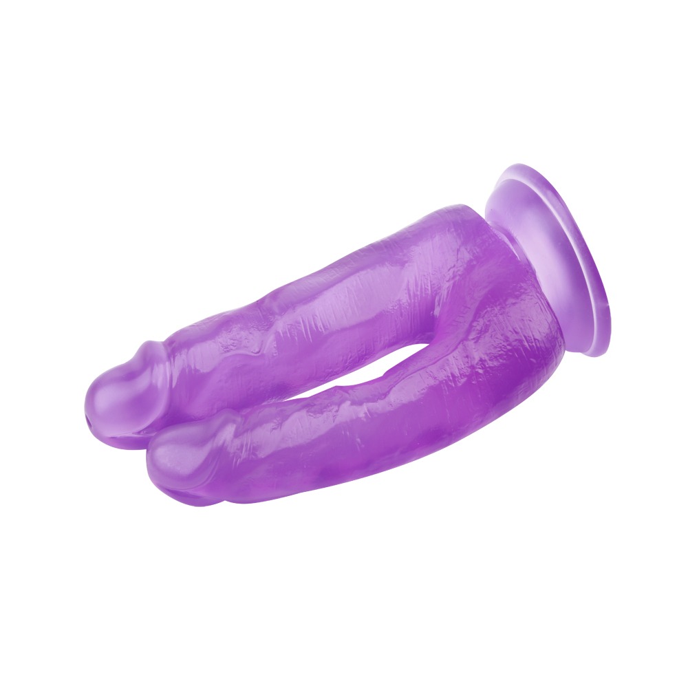 Секс игрушки - Фаллоимитатор реалистичный двойной Chisa Hi-Rubber на присоске, фиолетовый 3