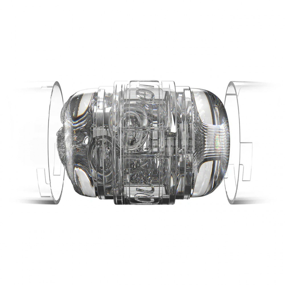 Секс игрушки - Мастурбатор двухсторонний Fleshlight Quickshot Autumn Falls с имитацией вагины и ануса, прозрачный 4