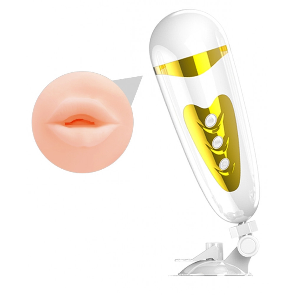 Мастурбаторы вагины - Мастурбатор ротик с вибрацией Pretty Love - Sally, BM-00900T50-2 8