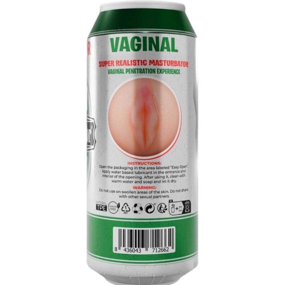 Секс игрушки - Мастурбатор вагина Alive Heineken Vagina II в колбе с имитацией под банку пива 3