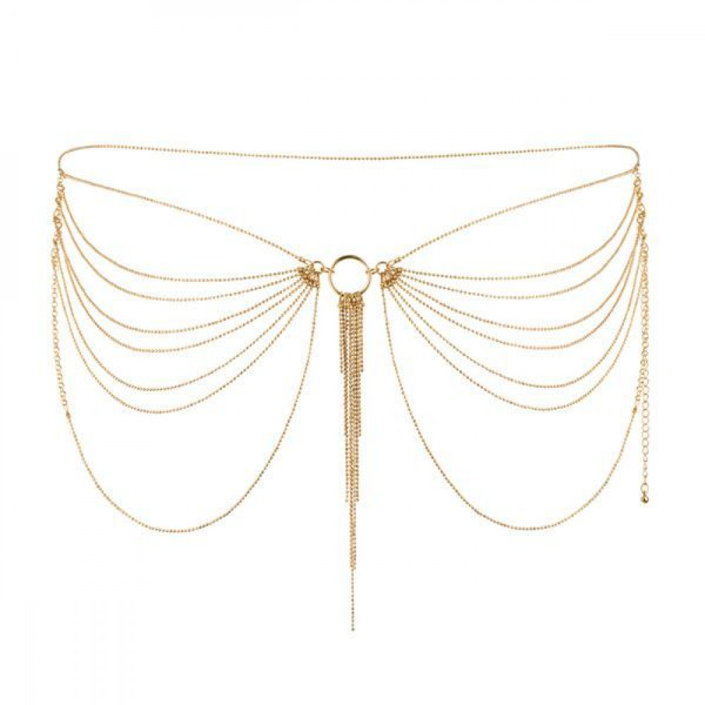 Интимные украшения - Цепочка на трусики или лиф Bijoux Indiscrets MAGNIFIQUE Waist Chain - Gold, украшение на тело