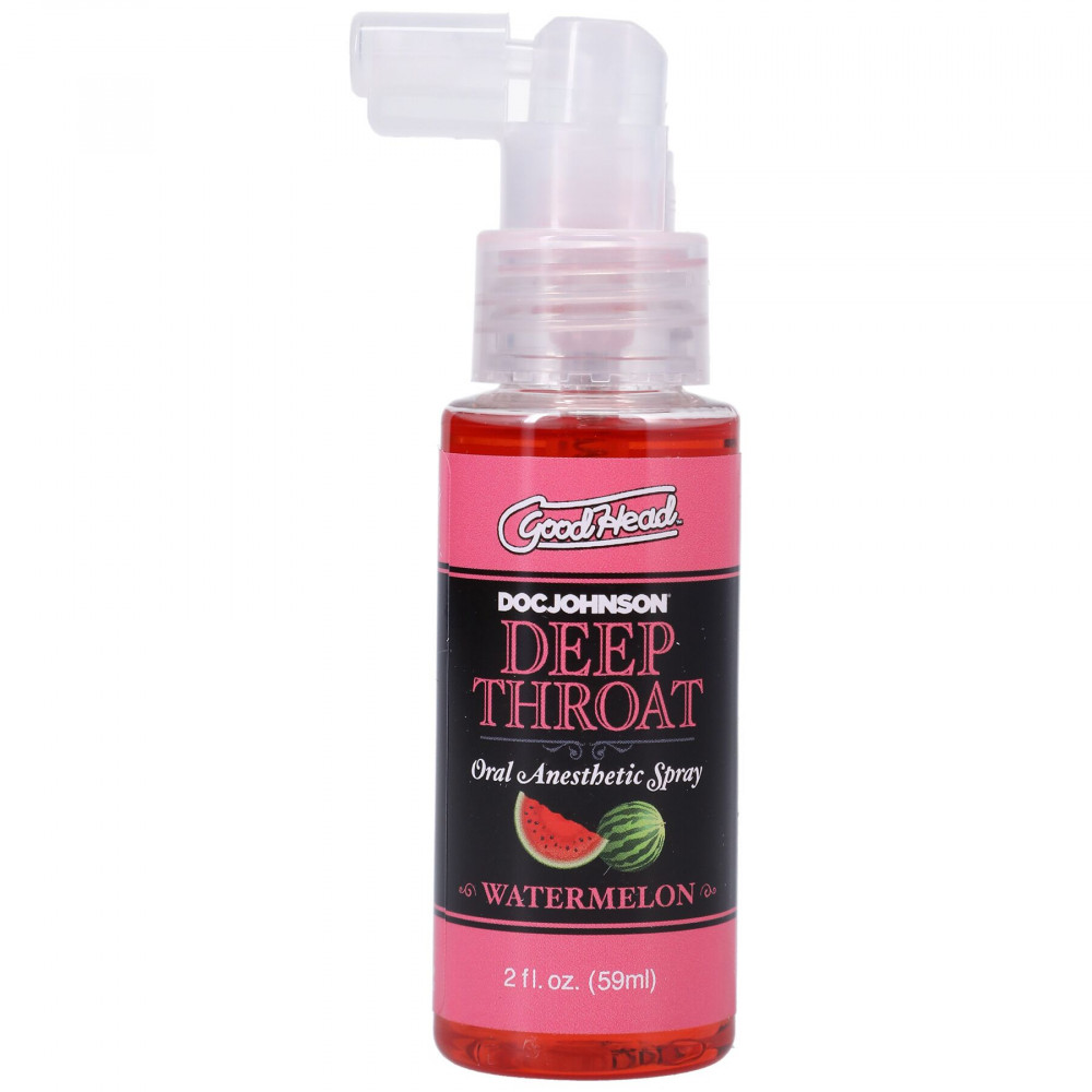 Стимулирующие средства и пролонгаторы - Спрей для минета Doc Johnson GoodHead DeepThroat Spray – Watermelon 59 мл для глубокого минета