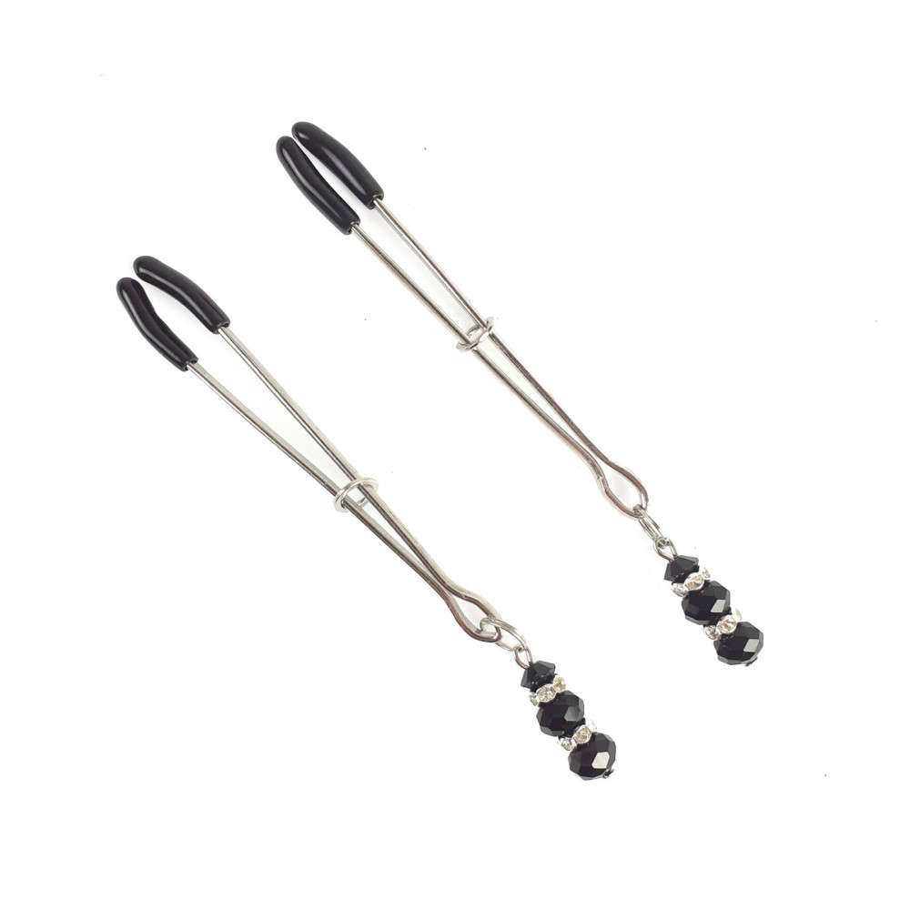 Интимные украшения - Зажимы для сосков Art of Sex - Nipple Clamps Lovely Black