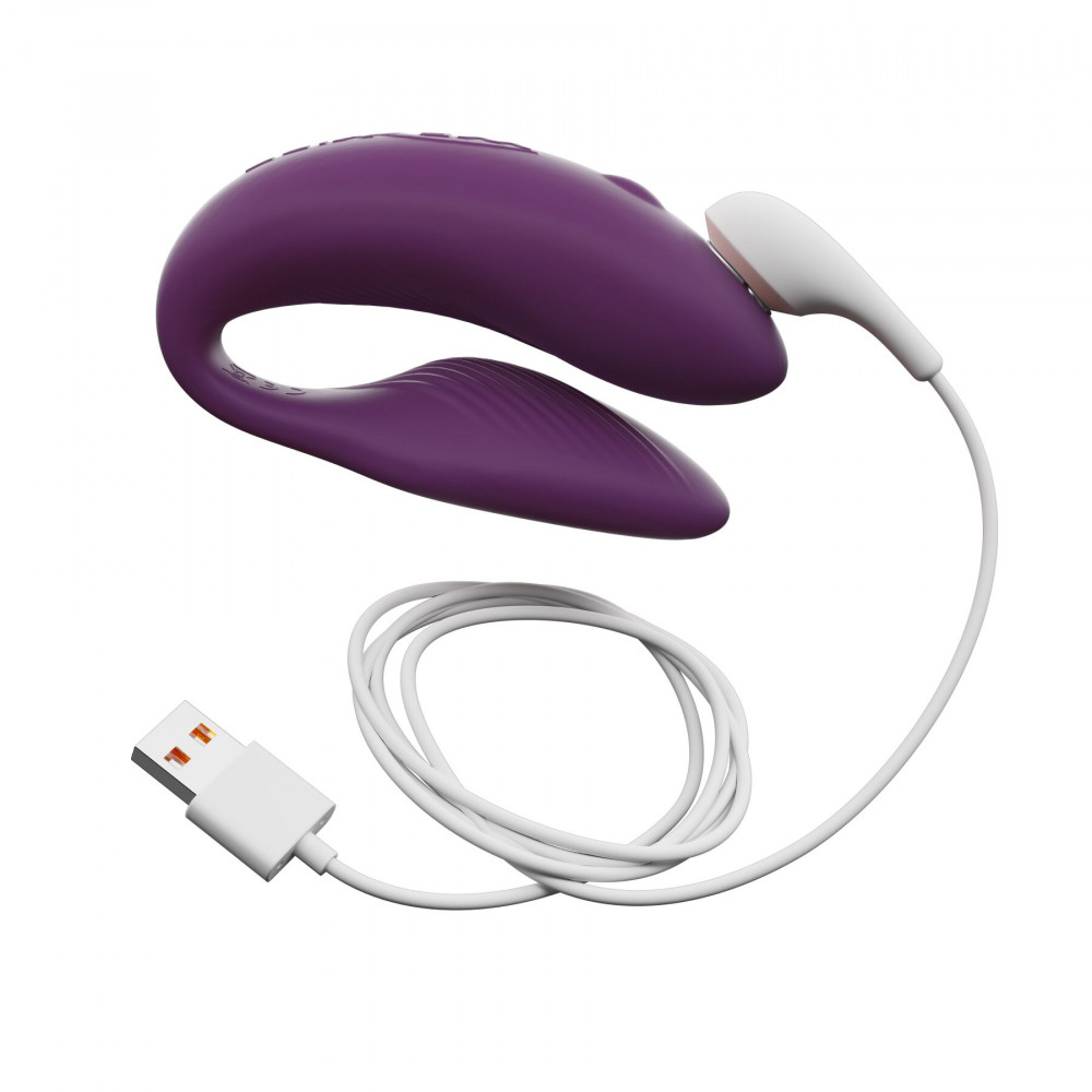 Вибраторы для пар - Смарт-вибратор для пар We-Vibe Chorus Purple, сенсорное управление вибрациями сжатием пульта 9
