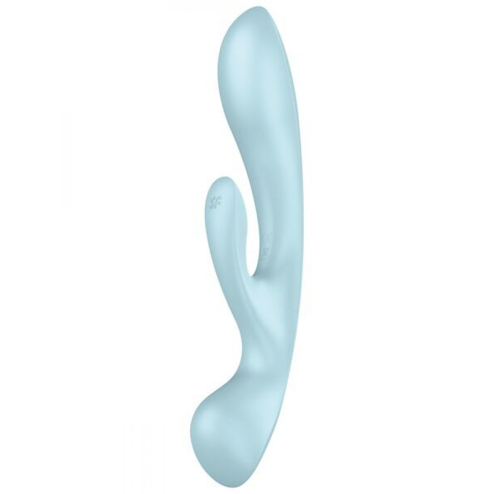 Вибратор-кролик - Вибратор-кролик Satisfyer Triple Oh Blue