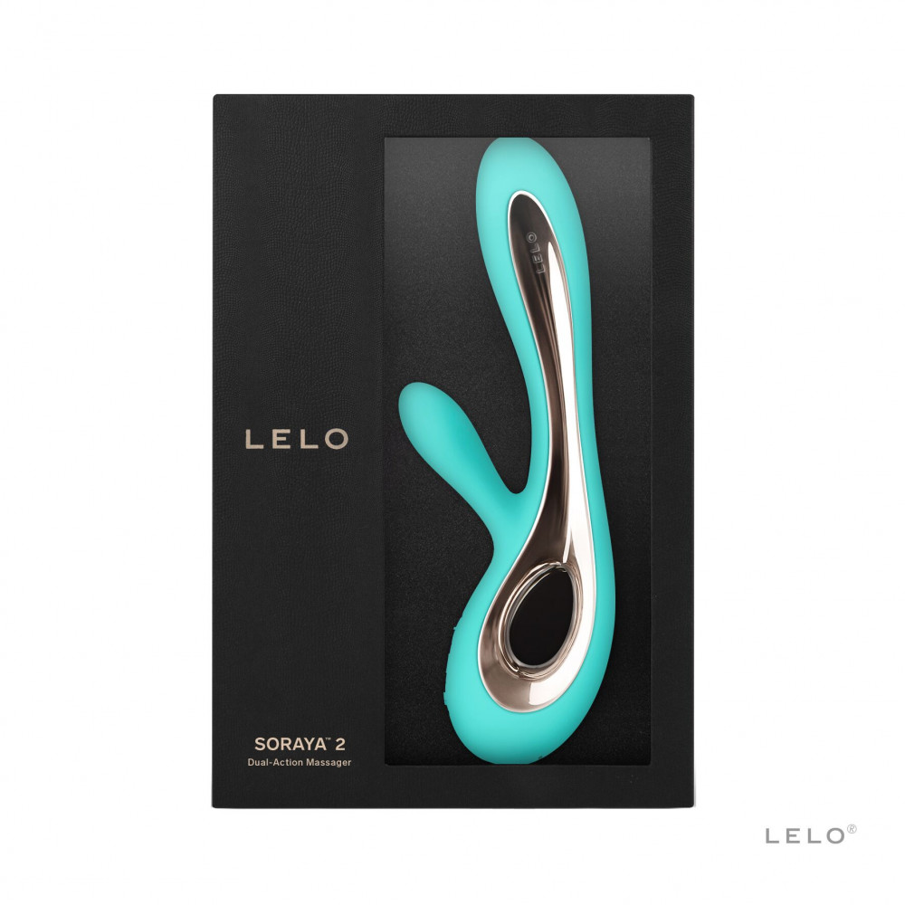 Вибратор-кролик - Вибратор-кролик LELO Soraya 2 Aqua, 12 режимов вибрации, до 4 часов работы 1