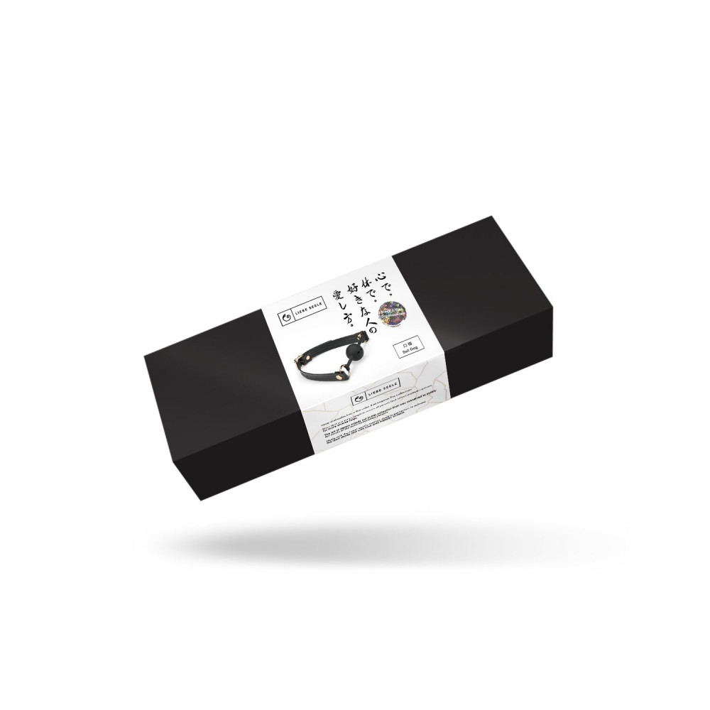 Кляп - Кляп Liebe Seele Black Organosilicon Ball Gag 1