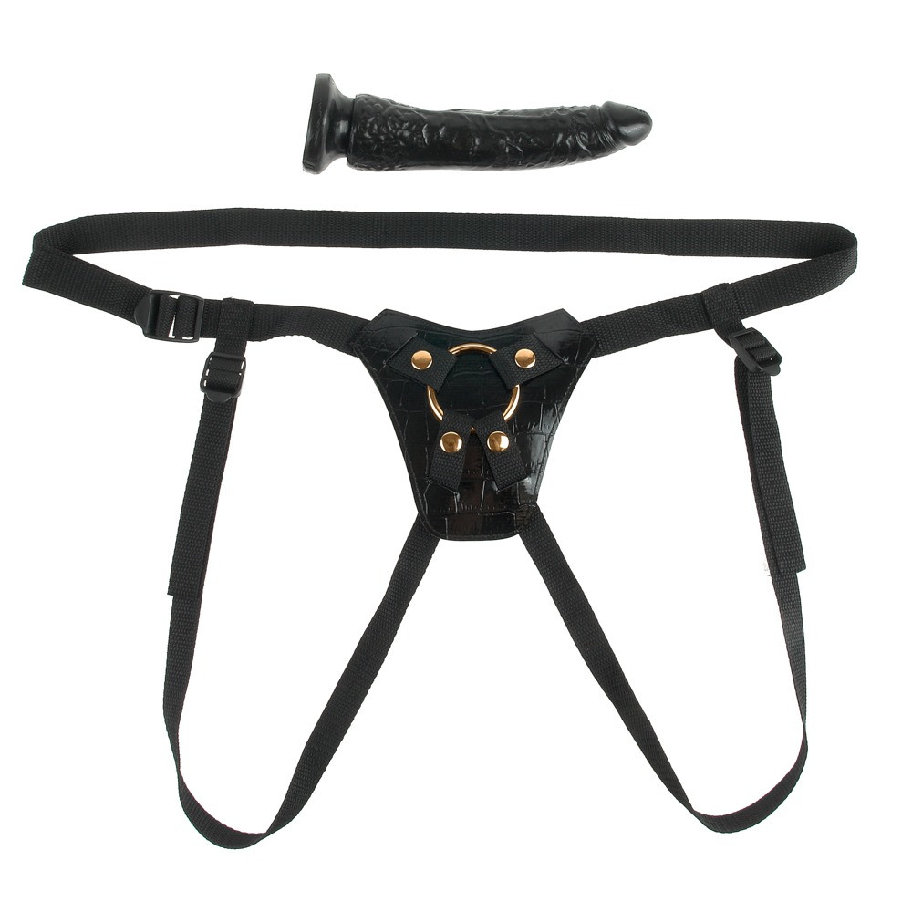 Секс игрушки - Страпон Fetish Fantasy Gold DESIGNER STRAP-ON BLACK 1