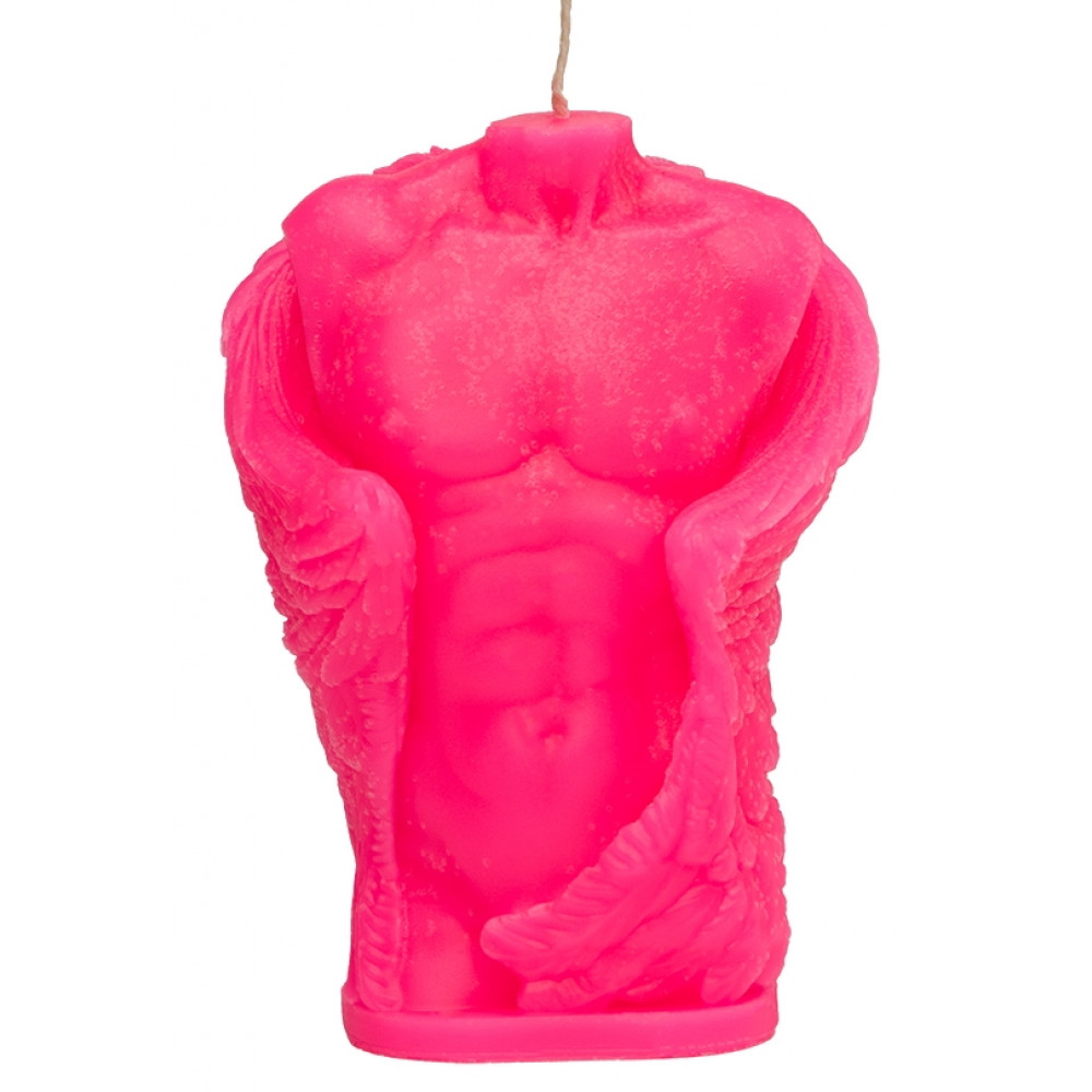 Массажные масла и свечи - Свеча LOVE FLAME - Angel Man Pink Fluor, CPS07-PINK