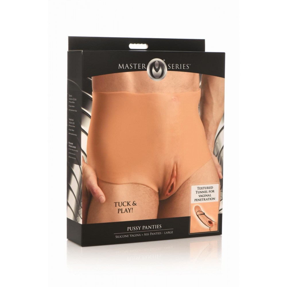  - Накладная вагина Master Series Silicone Vagina + Butt Panties - Large 9