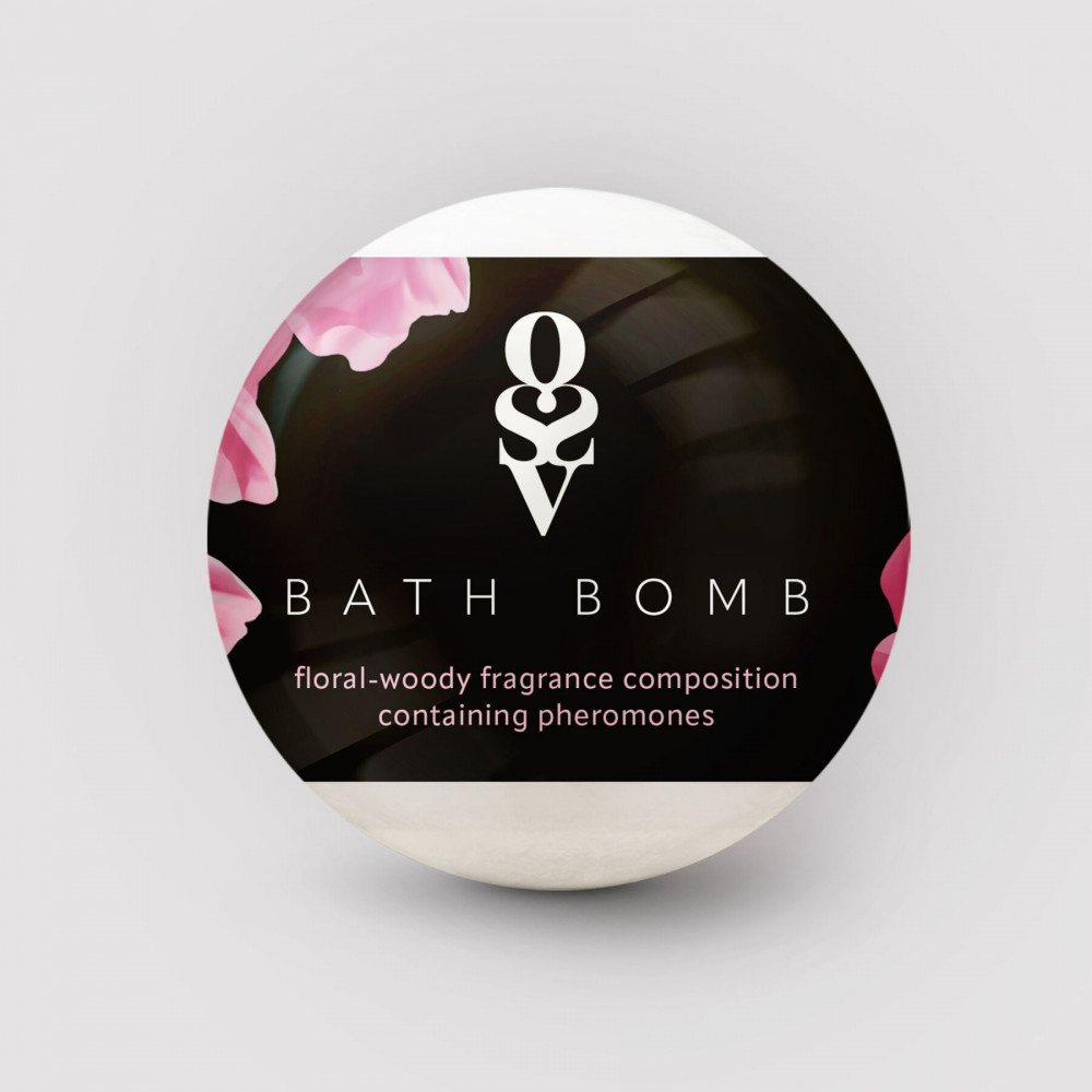 Романтическая атмосфера - Бомбочка для ванны с феромонами Obsessive Bath bomb Floral - Woody (100 г) 1