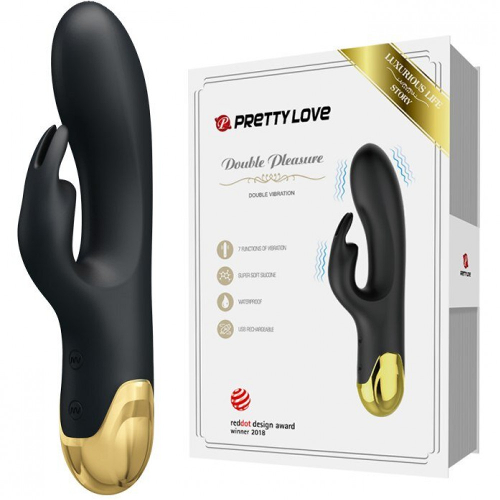 Вибратор - Вибратор с клиторальной стимуляцией Pretty Love « Double Pleasure » BI-014626