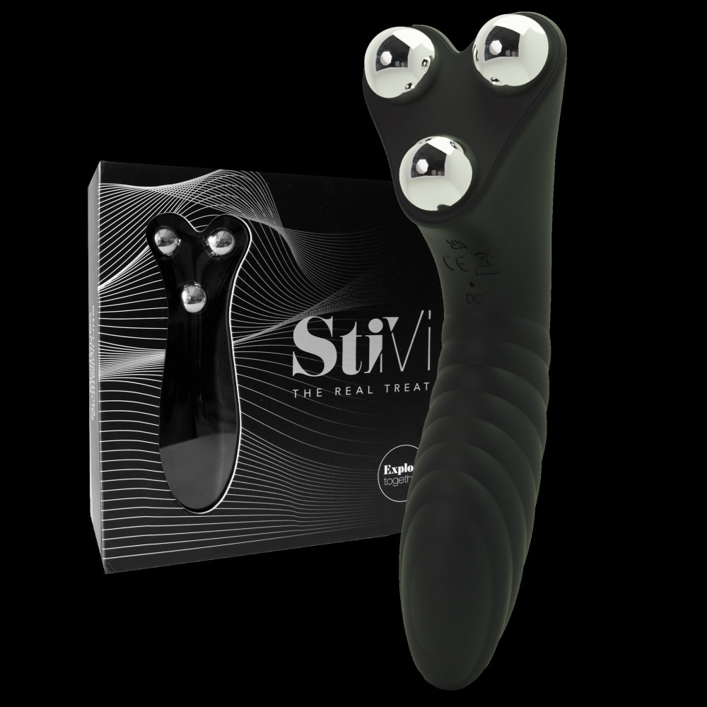Вибратор - Вибратор для пар StiVi - The Real Threat Partner Vibrator - Black 3