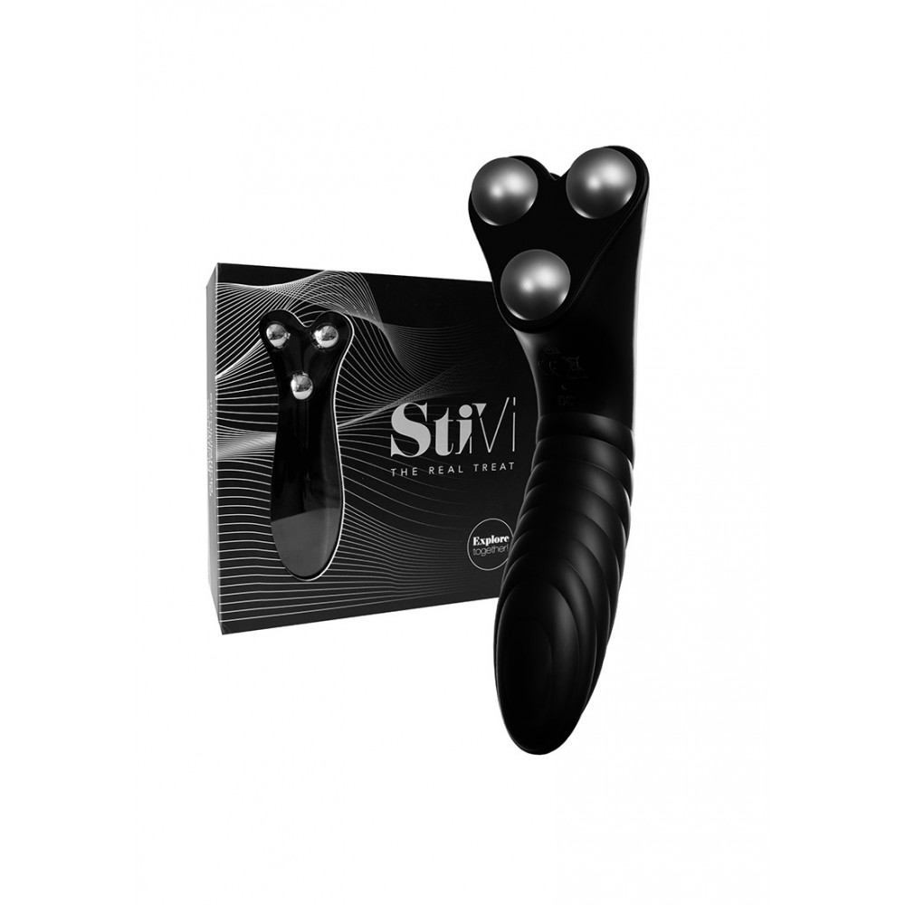 Вибратор - Вибратор для пар StiVi - The Real Threat Partner Vibrator - Black