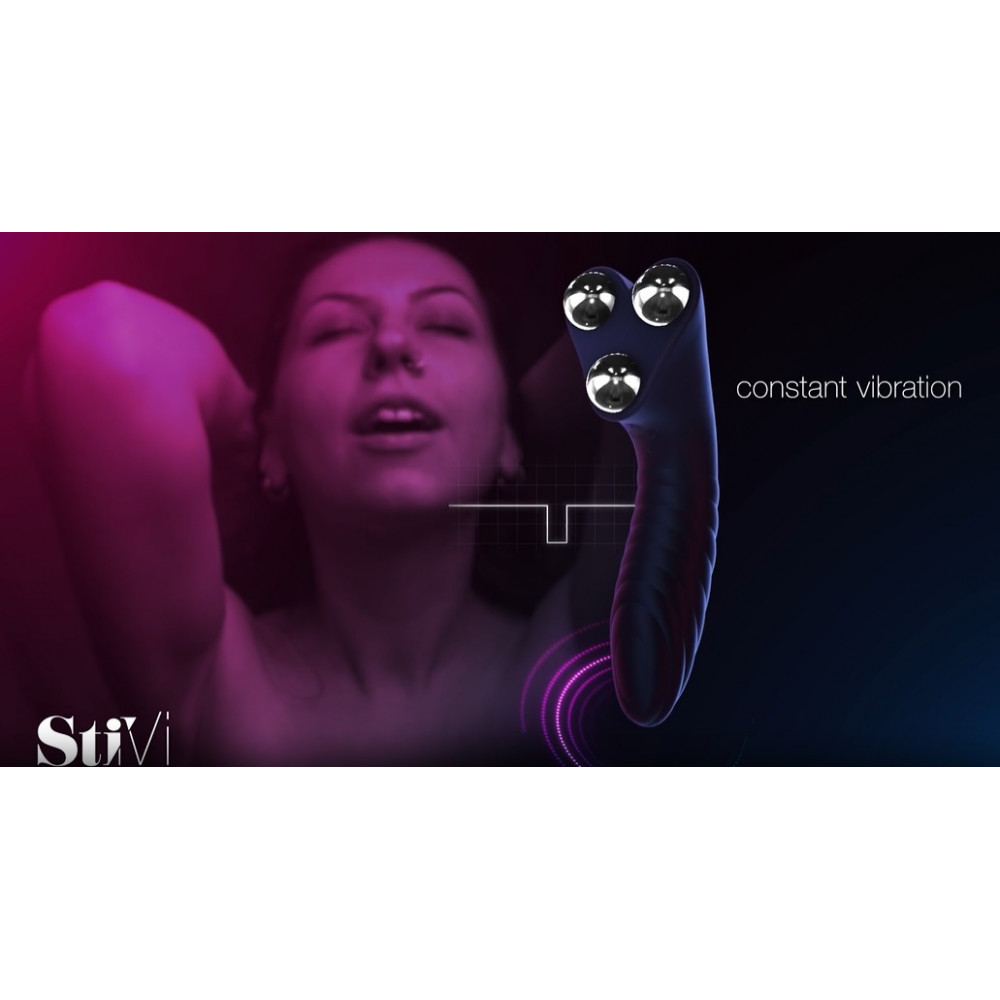 Вибратор - Вибратор для пар StiVi - The Real Threat Partner Vibrator - Black 2